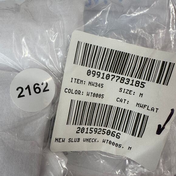 Madewell Slub Pima Cotton Jersey Perfect V-Neck Tee WMNS M White Short Sleeves - Picture 10 of 10